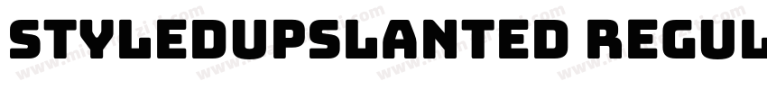 Styledupslanted Regular字体转换